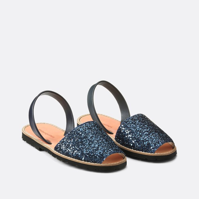 Avarca Paillettes Glittery Sandals, blue, MINORQUINES