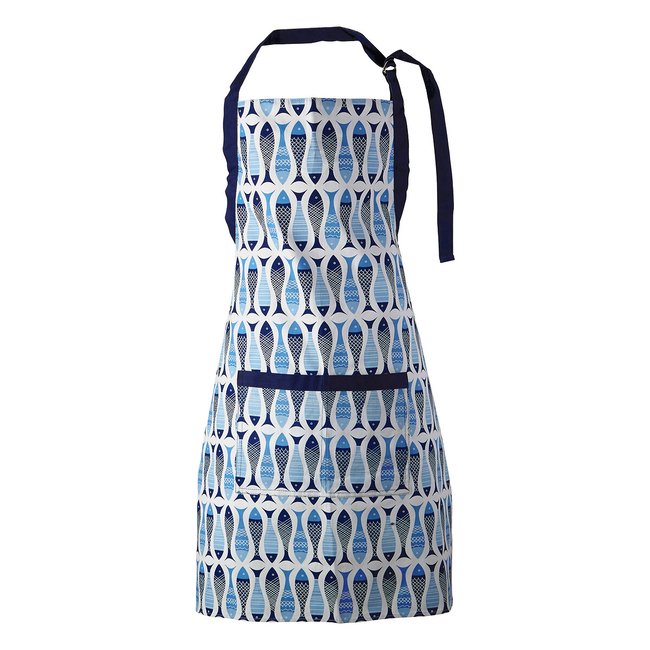 Cotton Apron in Pisces, transparent, SO'HOME