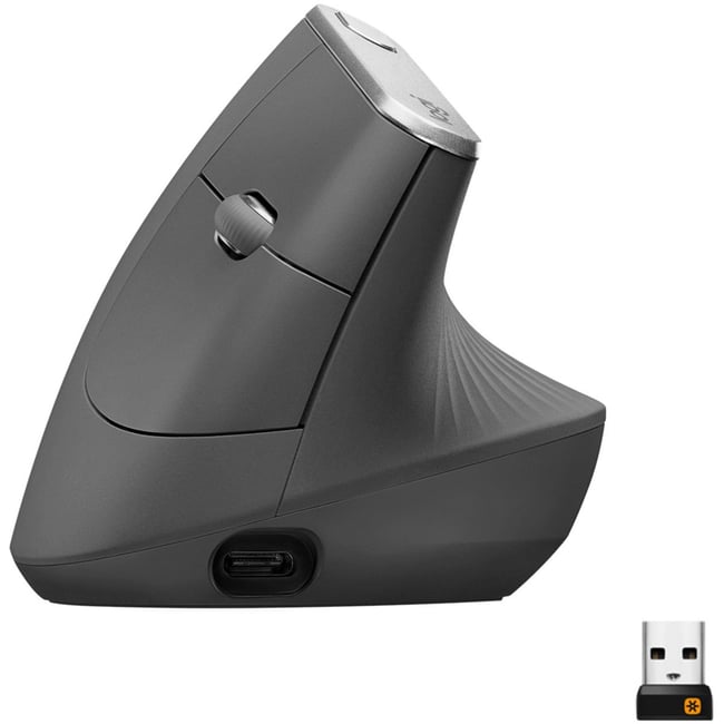 Souris sans fil MX Vertical noir <span itemprop=