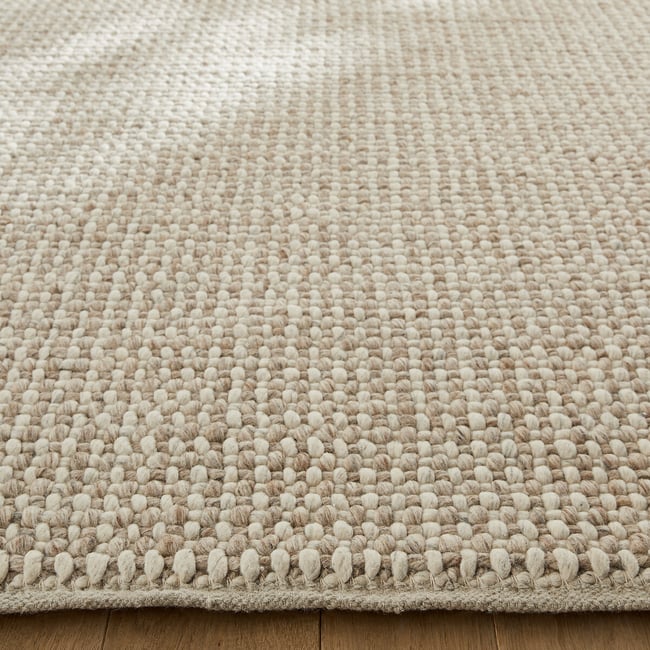 Nisha hand woven thick wool rug, natural marl, Am.Pm | La Redoute