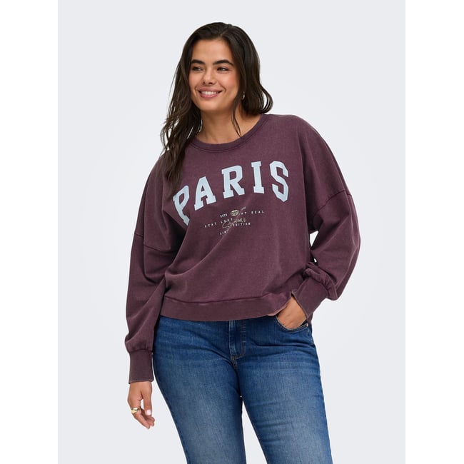 Sweat-Shirt violette - fig 1 <span itemprop=