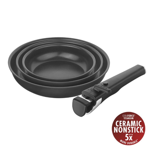 Set de poêles, 4-pcs, Aluminium, Noir mat - ZWILLING