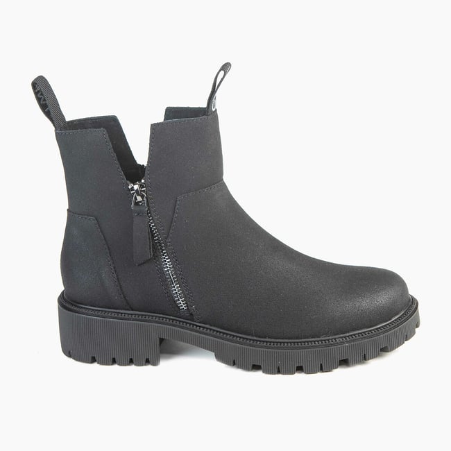 Boots zippées Elina  noir <span itemprop=