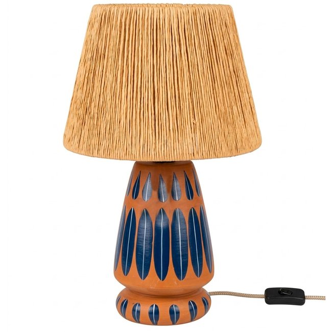 Lampe à Poser surf abat-jour corde Couleur blanc <span itemprop=