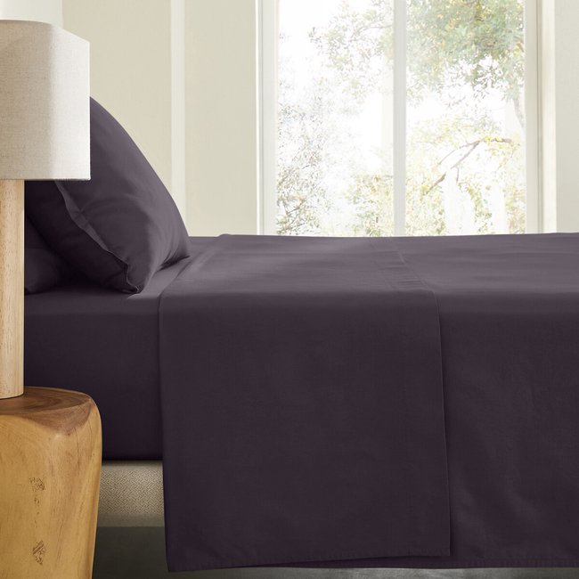 Saria Washed Cotton Sateen Flat Sheet - AM.PM
