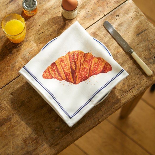 Breakfast Set of 4 Napkins, multi-coloured, LA REDOUTE INTERIEURS X CÔTE