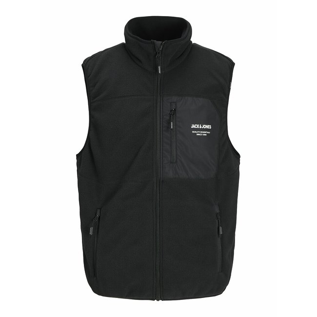 Sleeveless Jacket in Fleece, black, JACK & JONES