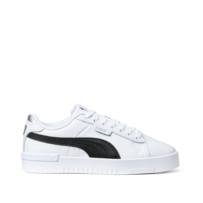 Baskets cuir Jada blanc <span itemprop=