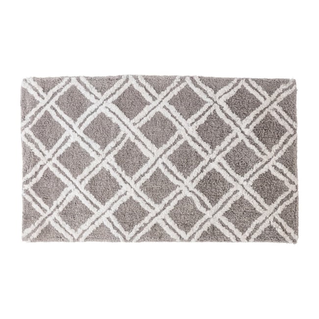Tapis de salle de bain en coton 40x70 Losanges v002229 <span itemprop=