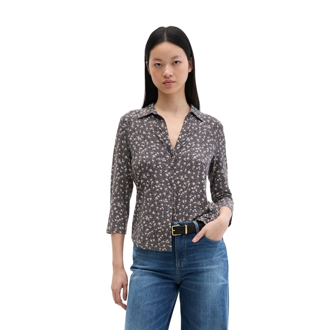 Chemisier en jersey imprimé regular en LENZING™ ECOVERO™ - MARC O'POLO