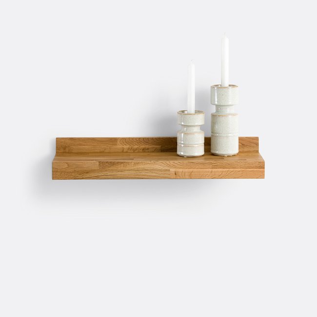 Mensola da parete massello di rovere 60 cm, Hiba naturale LA REDOUTE INTERIEURS