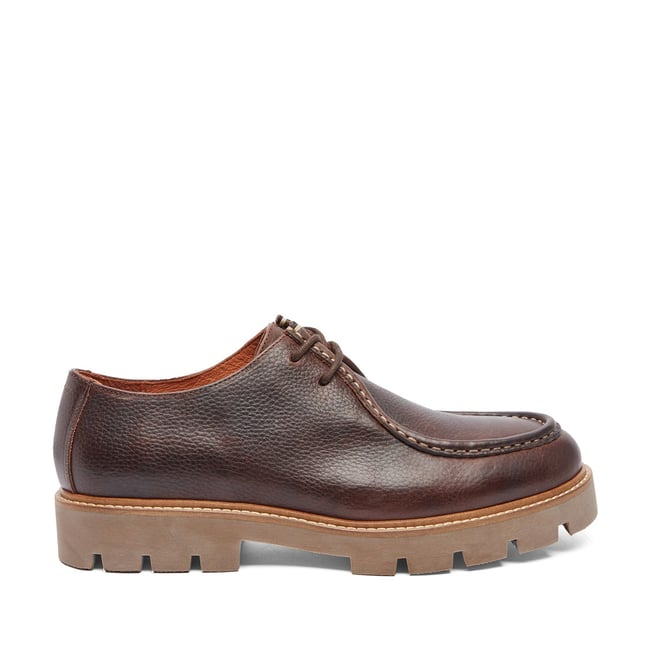 Derbies JM Weston Marron Grainé - Taille 6 UK (40 FR) - Cuir Véritable - Excellent état