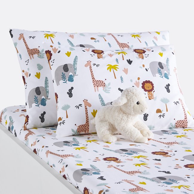 Taie d'oreiller bébé coton biologique, Henri imprimé <span itemprop=