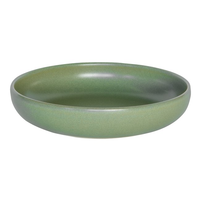Assiette creuse amande 22 cm (lot de 6)-UNO Couleur vert <span itemprop=