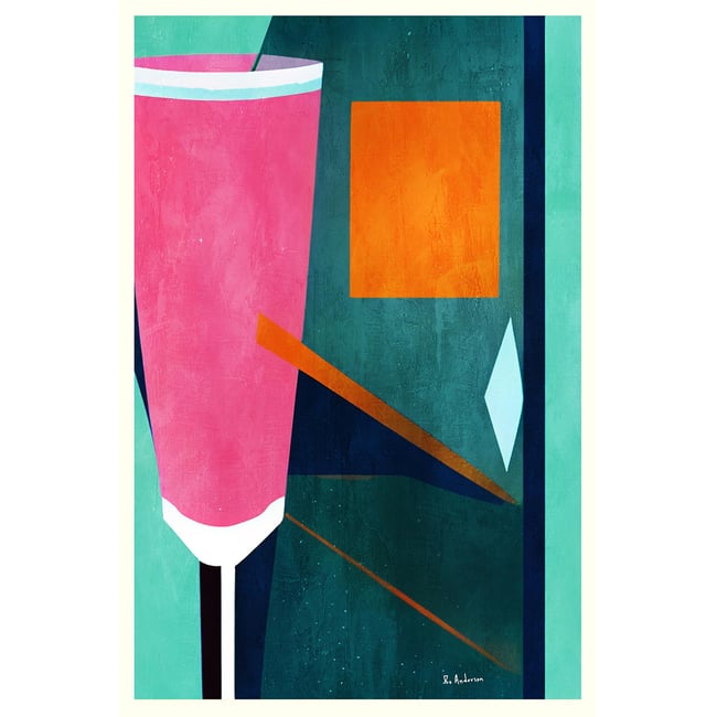 Tableau boisson mon petite crement rosé - HEXOA