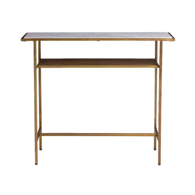 Console en métal rectangle TIMÉO Couleur jaune <span itemprop=