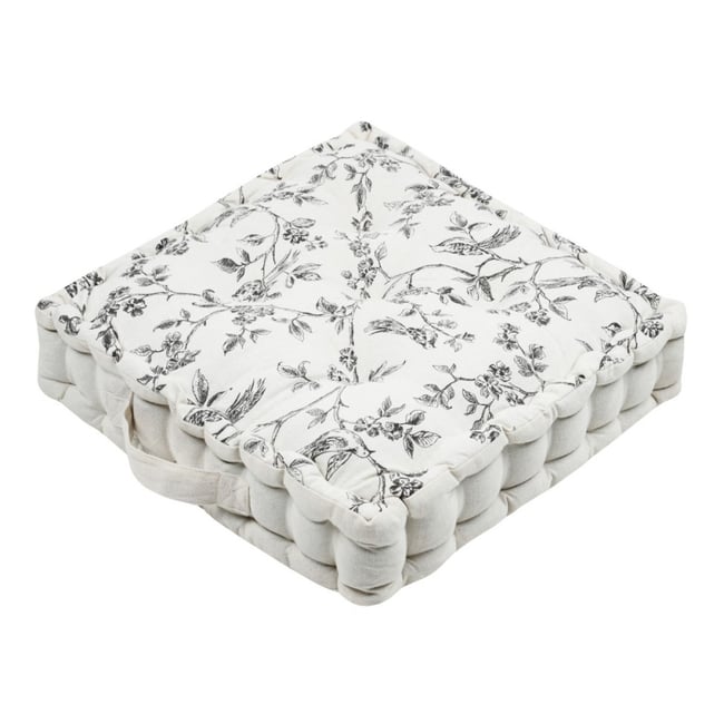 Coussin de sol 45x45x10  CLARINE beige <span itemprop=