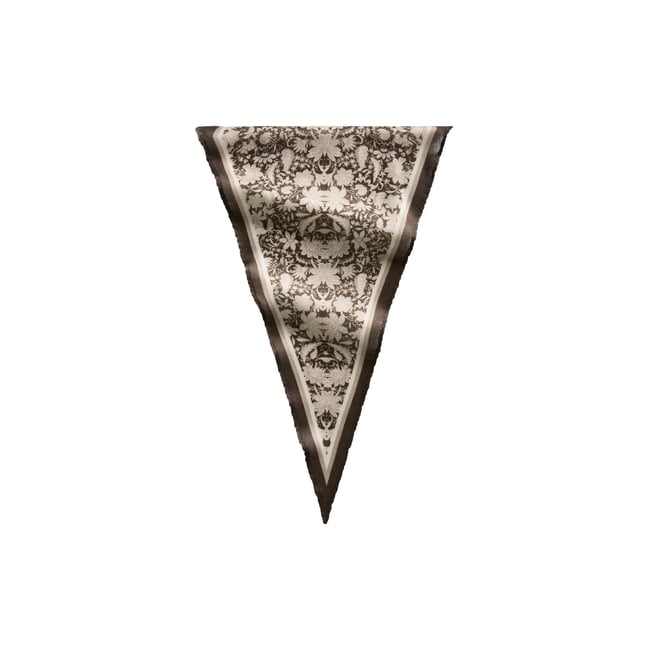 Foulard en forme de losange en TENCEL™ Modal marron <span itemprop=