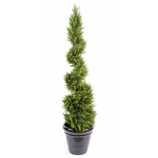 Cypres Juniperus artificiel en pot sur tronc - ARTIFICIELLES