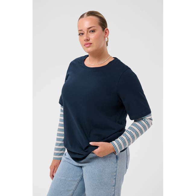 T-shirt à manches longues - KAFFE CURVE