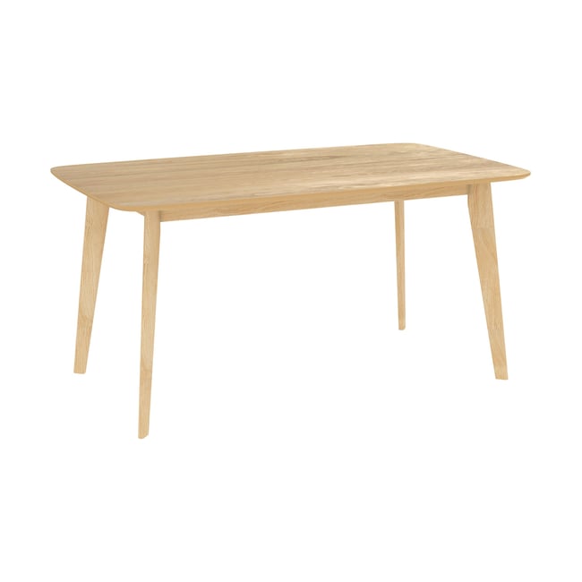 Table rectangulaire 6 personnes en bois 150 cm - OMAN - MAISON PAVANE