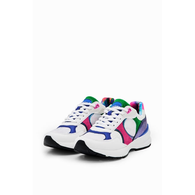 Baskets Desigual Multicolores FUN EVA Pointure 36 - Style Sportif Décalé, Lacets Et Semelle Confort, Parfaites Pour L'été