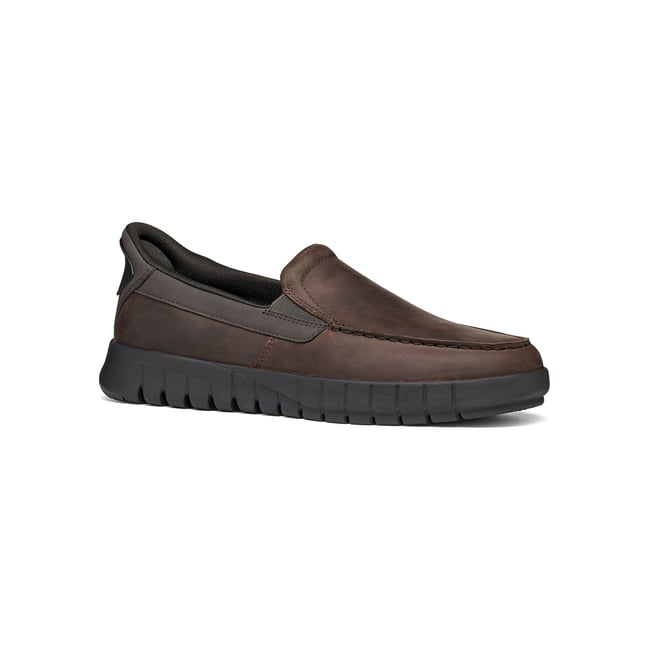 Mocassins  U FLEXTRIDE PLUS marron <span itemprop=