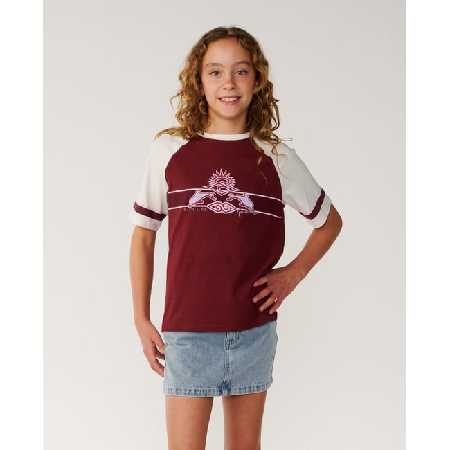 T-shirt relax Dolphin Archive dark plum <span itemprop=