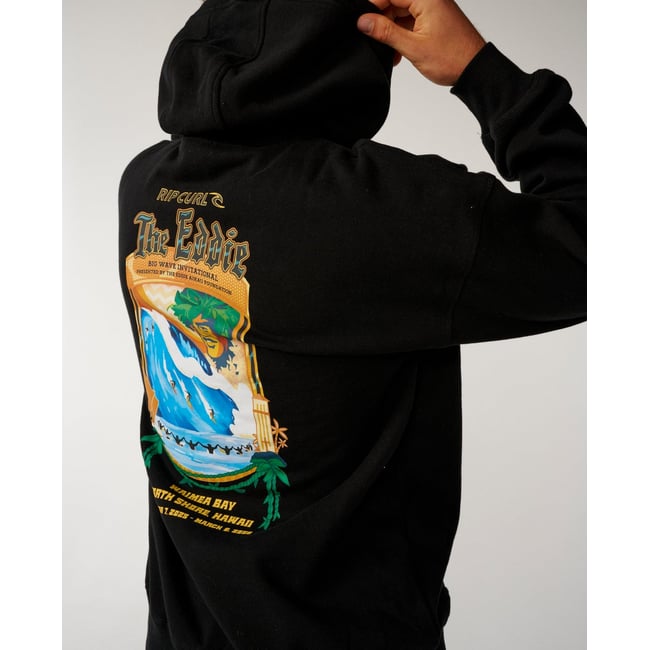 Sweat à capuche Eddie Would Go Poster black <span itemprop=