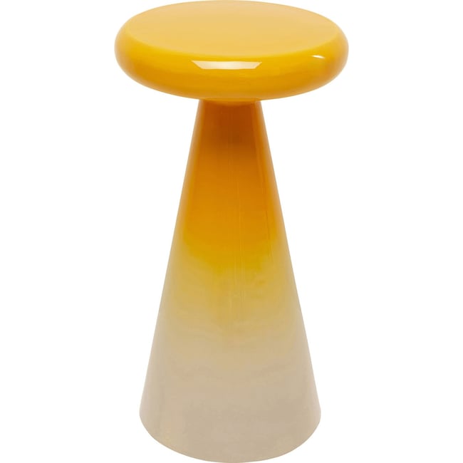 Table d'appoint dégradé en acier, RICI Couleur jaune <span itemprop=