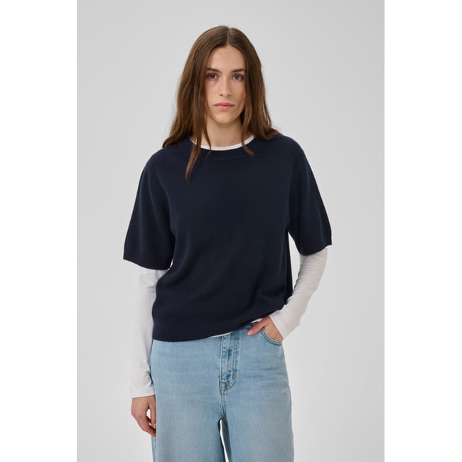 Pullover tricoté bleu dark sapphire blue <span itemprop=