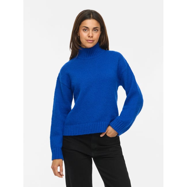 Pull En Maille bleu - surf the web1 <span itemprop=