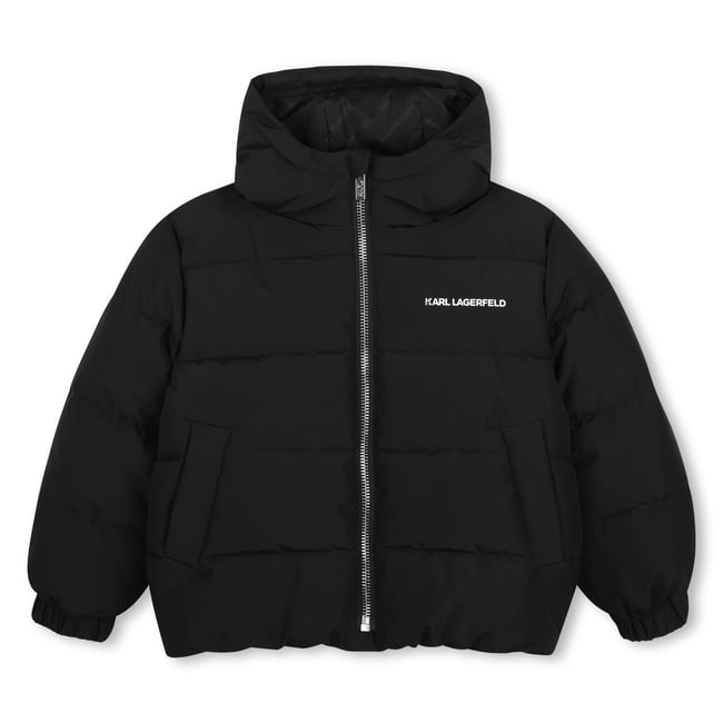 Doudoune à capuche black <span itemprop=