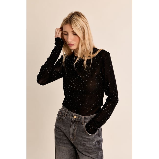 Top semi-transparent à pois - MOLLY BRACKEN