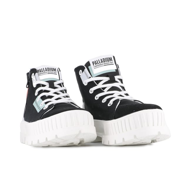 Baskets Toile PALLASHOCK BACKZIP 2 - PALLADIUM