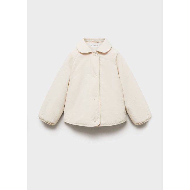 Anorak matelassé imperméable blanc cassé <span itemprop=