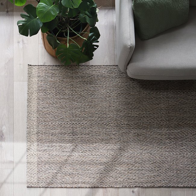 Tapis aspect naturel IRINEO Couleur naturel/brun <span itemprop=