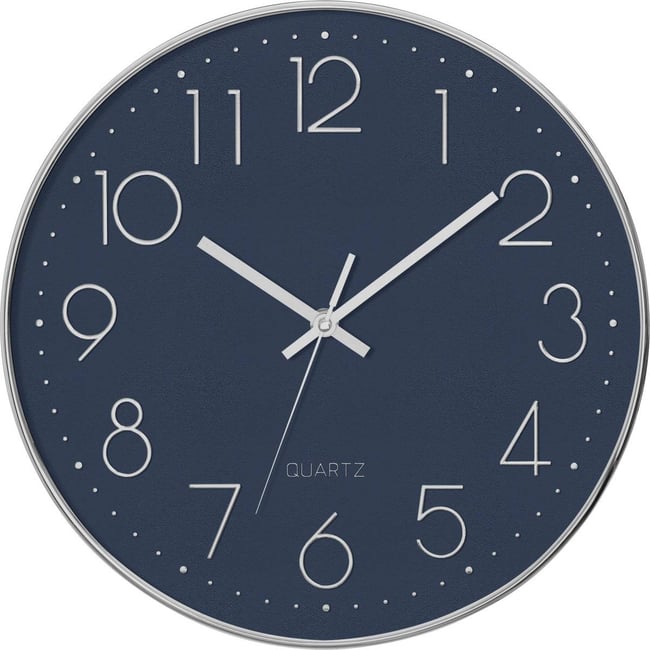 Horloge 3D SILVER Couleur bleu <span itemprop=