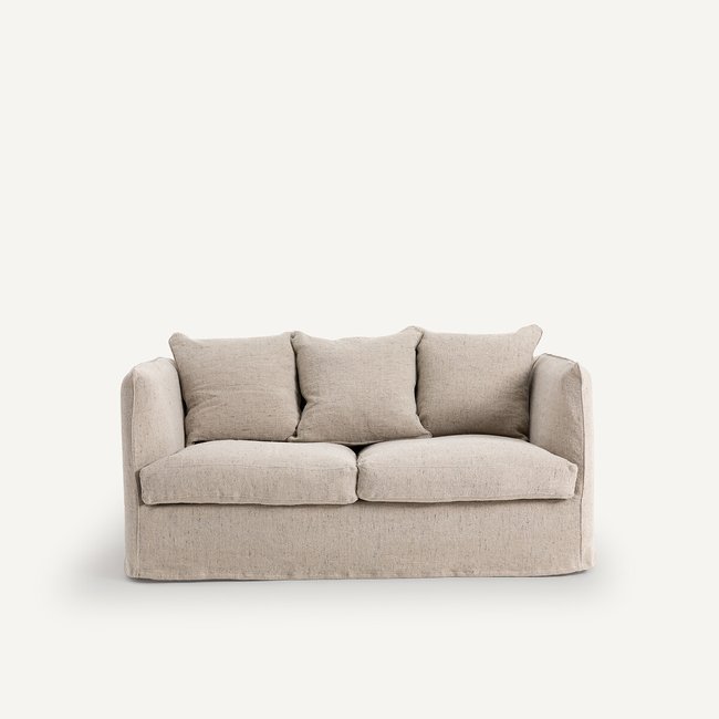 2-Sitzer-Sofa Neo Chiquito, Leinen meliert natur <span itemprop=