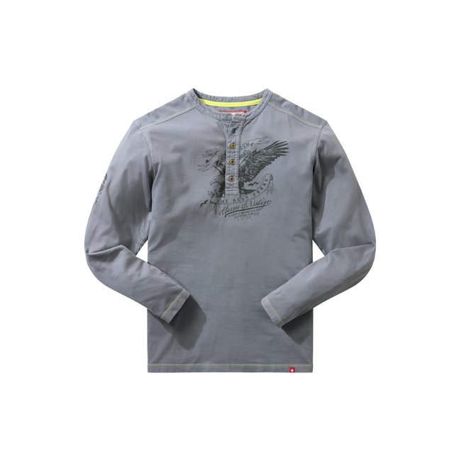 T-shirt  motif aigle détente gris <span itemprop=