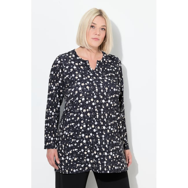 T-shirt long noir <span itemprop=