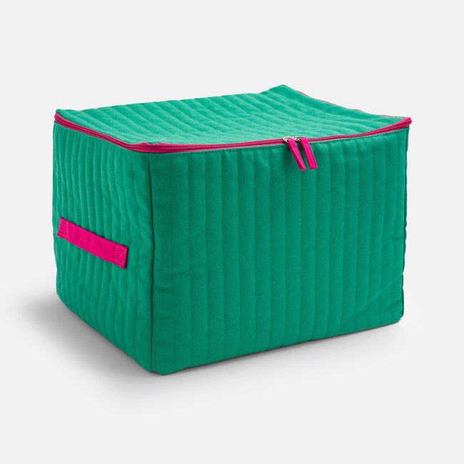Funda de almacenamiento acolchada talla L Matis verde/rosa <span itemprop=