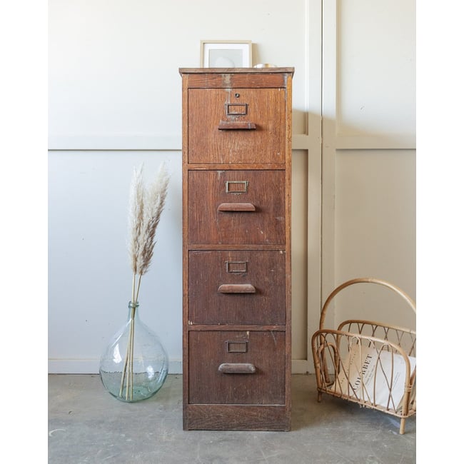 Meuble de métier à tiroirs Fernand N°447 - Bon état Couleur bois foncé <span itemprop=