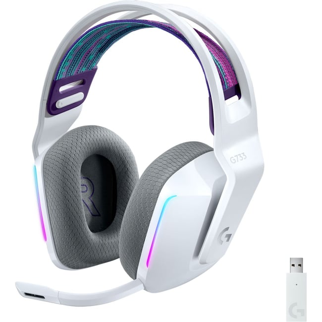 Casque gamer G733 Lightspeed White blanc <span itemprop=