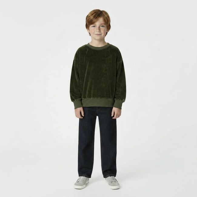 Pull  - Très bon état vert <span itemprop=