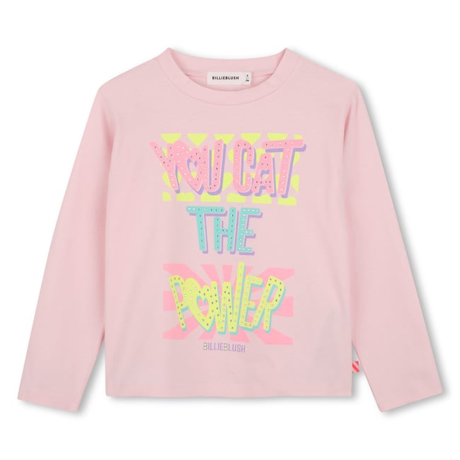 Tee-shirt manches longues rosee <span itemprop=