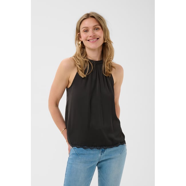 Blouse sans manches noir pitch black <span itemprop=