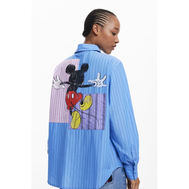 Chemise à rayures Mickey™ bleu <span itemprop=