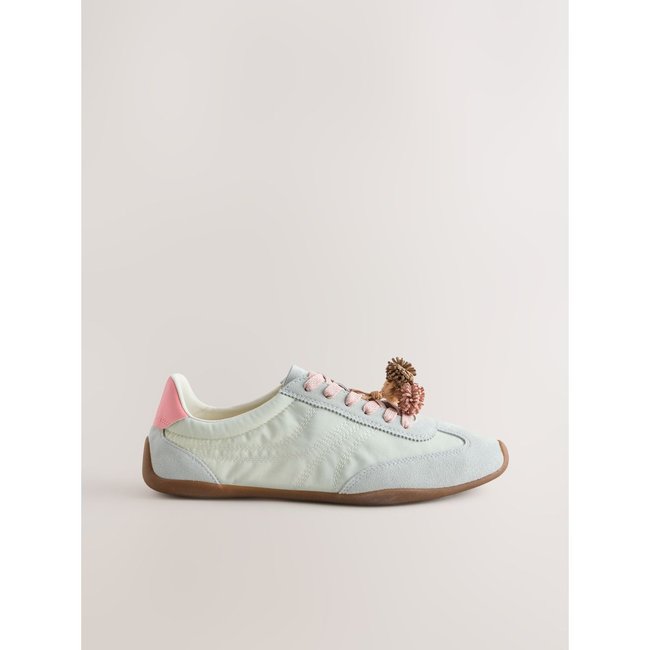 Baskets à lacets et breloques forever comfort vert <span itemprop=