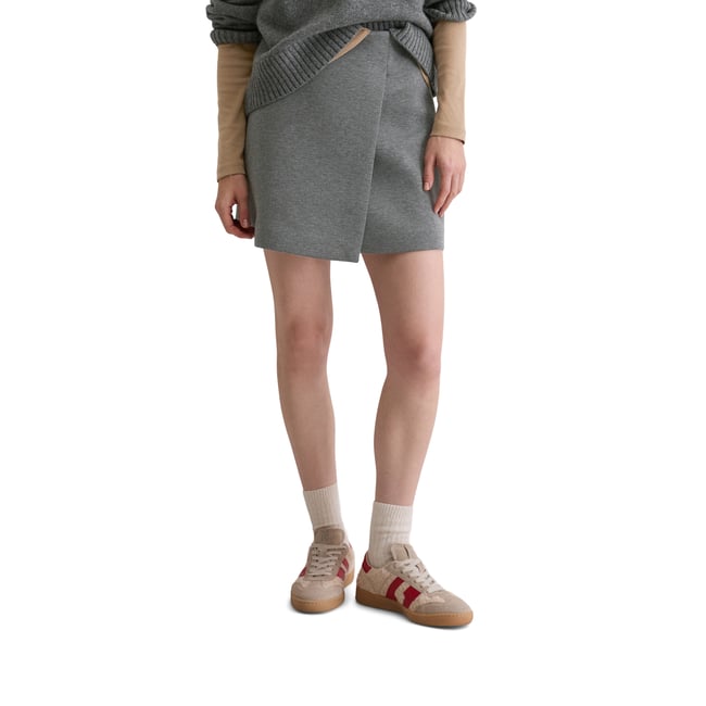 Mini-jupe en jersey regular en mélange de coton bio - MARC O'POLO